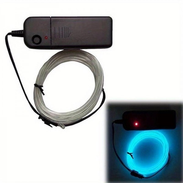 Glow EL Wire Cable LED Neon Christmas Dance Party DIY Costumes Clothing Luminous Car Light Decoration Clothes Ball Rave With Battery Drive Box Glow EL Wire Cable LED Neon Christmas Dance Party DIY Costumes Clothing Luminous Car Light Decoration Clothes Ball Rave With Battery Drive Box