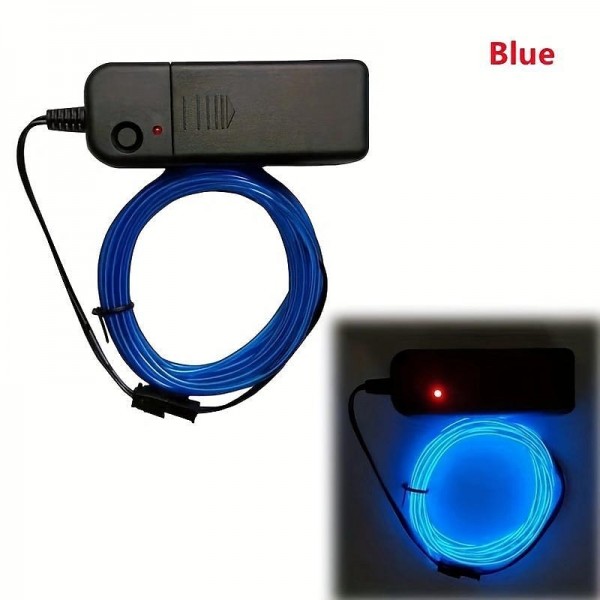 Glow EL Wire Cable LED Neon Christmas Dance Party DIY Costumes Clothing Luminous Car Light Decoration Clothes Ball Rave With Battery Drive Box Glow EL Wire Cable LED Neon Christmas Dance Party DIY Costumes Clothing Luminous Car Light Decoration Clothes Ball Rave With Battery Drive Box