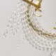 Modern Clear Crystal Chandelier Adjustable 6/8 Lights Crystal Glass Flush Mount Hanging Ceiling Pendant Light Classic Candle Style Lighting Fixture E12/E14 for Bedroom Living Room Hallway Entry 110-240V Modern Clear Crystal Chandelier Adjustable 6/8 Lights Crystal Glass Flush Mount Hanging Ceiling Pendant Light Classic Candle Style Lighting Fixture E12/E14 for Bedroom Living Room Hallway Entry 110-240V