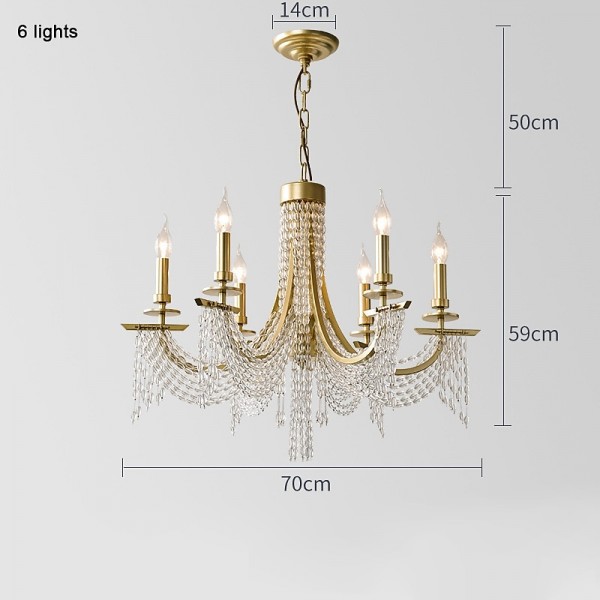 Modern Clear Crystal Chandelier Adjustable 6/8 Lights Crystal Glass Flush Mount Hanging Ceiling Pendant Light Classic Candle Style Lighting Fixture E12/E14 for Bedroom Living Room Hallway Entry 110-240V Modern Clear Crystal Chandelier Adjustable 6/8 Lights Crystal Glass Flush Mount Hanging Ceiling Pendant Light Classic Candle Style Lighting Fixture E12/E14 for Bedroom Living Room Hallway Entry 110-240V