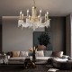 Modern Clear Crystal Chandelier Adjustable 6/8 Lights Crystal Glass Flush Mount Hanging Ceiling Pendant Light Classic Candle Style Lighting Fixture E12/E14 for Bedroom Living Room Hallway Entry 110-240V Modern Clear Crystal Chandelier Adjustable 6/8 Lights Crystal Glass Flush Mount Hanging Ceiling Pendant Light Classic Candle Style Lighting Fixture E12/E14 for Bedroom Living Room Hallway Entry 110-240V