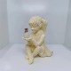 Outdoor Luminous Boy and Girl Resin Courtyard Garden Decoration Sculpture Garden Courtyard Solar Lighted Firefly Jar with Switch 40Mah Battery Creative Yard Outdoor Sculpture for Garden Decor