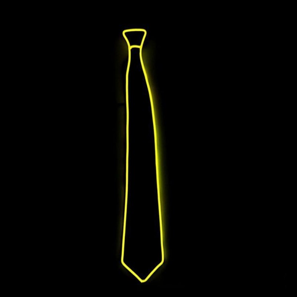 Men Glowing Tie EL Wire Neon LED Luminous Party Haloween Christmas Luminous Light Up Decoration DJ Bar Club Stage Prop Clothing Men Glowing Tie EL Wire Neon LED Luminous Party Haloween Christmas Luminous Light Up Decoration DJ Bar Club Stage Prop Clothing