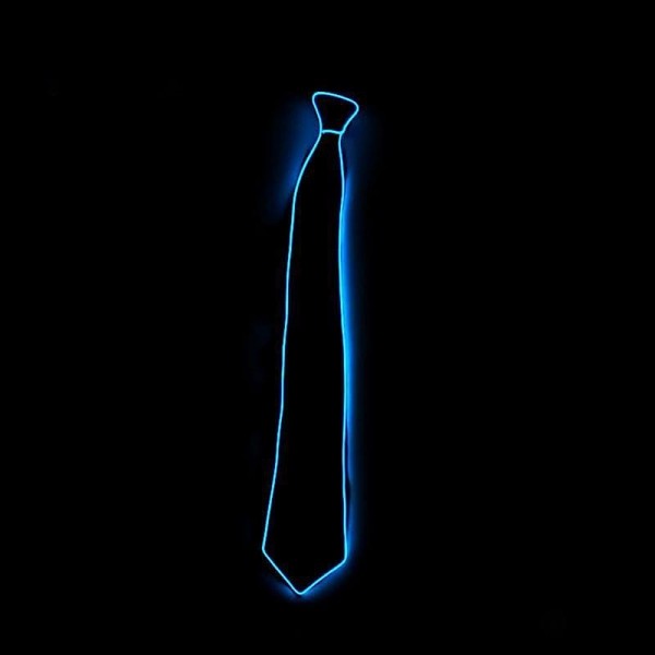 Men Glowing Tie EL Wire Neon LED Luminous Party Haloween Christmas Luminous Light Up Decoration DJ Bar Club Stage Prop Clothing Men Glowing Tie EL Wire Neon LED Luminous Party Haloween Christmas Luminous Light Up Decoration DJ Bar Club Stage Prop Clothing