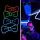 Glow in the Dark LED Bow Tie Luminous Flashing Necktie For Birthday Party Wedding Christmas Decoration Halloween Cosplay Costume Glow in the Dark LED Bow Tie Luminous Flashing Necktie For Birthday Party Wedding Christmas Decoration Halloween Cosplay Costume