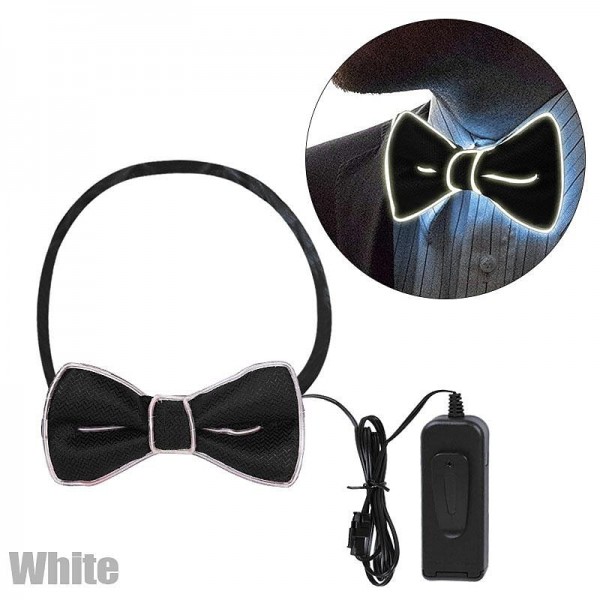 Glow in the Dark LED Bow Tie Luminous Flashing Necktie For Birthday Party Wedding Christmas Decoration Halloween Cosplay Costume Glow in the Dark LED Bow Tie Luminous Flashing Necktie For Birthday Party Wedding Christmas Decoration Halloween Cosplay Costume