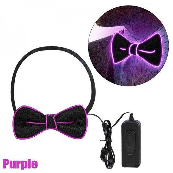 Glow in the Dark LED Bow Tie Luminous Flashing Necktie For Birthday Party Wedding Christmas Decoration Halloween Cosplay Costume Glow in the Dark LED Bow Tie Luminous Flashing Necktie For Birthday Party Wedding Christmas Decoration Halloween Cosplay Costume