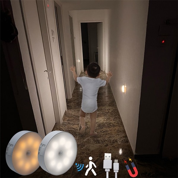 8LEDs Motion Sensor Light LED USB Night Light Kitchen Bedroom Stair Cabinet Hallway Closet Closet Night Light Charging Light 8LEDs Motion Sensor Light LED USB Night Light Kitchen Bedroom Stair Cabinet Hallway Closet Closet Night Light Charging Light