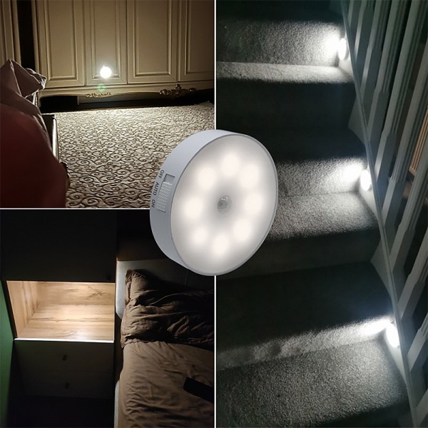 8LEDs Motion Sensor Light LED USB Night Light Kitchen Bedroom Stair Cabinet Hallway Closet Closet Night Light Charging Light 8LEDs Motion Sensor Light LED USB Night Light Kitchen Bedroom Stair Cabinet Hallway Closet Closet Night Light Charging Light