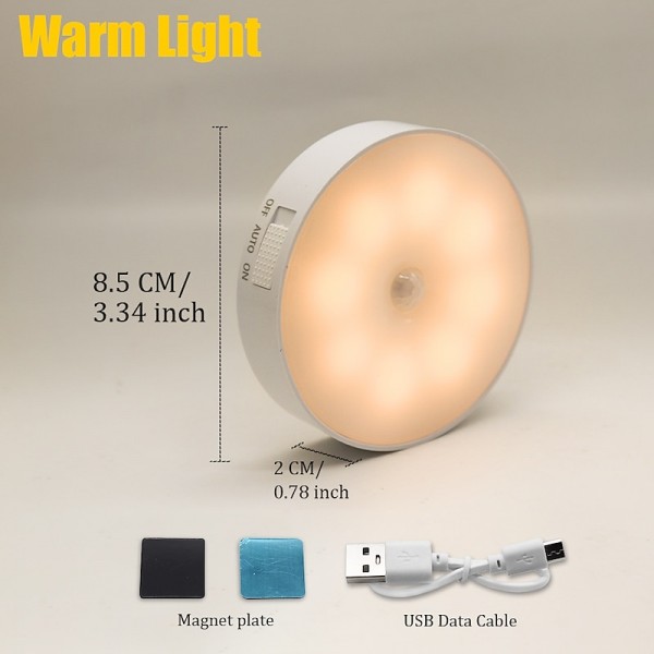 8LEDs Motion Sensor Light LED USB Night Light Kitchen Bedroom Stair Cabinet Hallway Closet Closet Night Light Charging Light 8LEDs Motion Sensor Light LED USB Night Light Kitchen Bedroom Stair Cabinet Hallway Closet Closet Night Light Charging Light