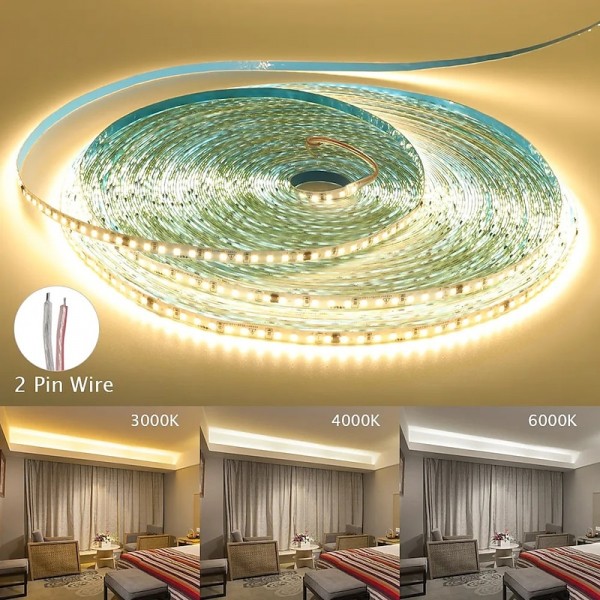 AC220V-240V LED Strip NO Need Driver IP65 Waterproof 3000K 4000K 6000K 2835 120Leds/M Flexible Ribbon Rope Tape Light AC220V-240V LED Strip NO Need Driver IP65 Waterproof 3000K 4000K 6000K 2835 120Leds/M Flexible Ribbon Rope Tape Light