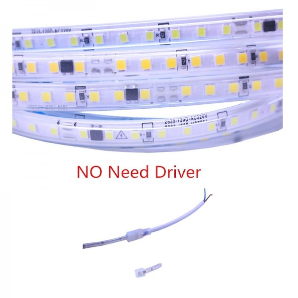 AC220V-240V LED Strip NO Need Driver IP65 Waterproof 3000K 4000K 6000K 2835 120Leds/M Flexible Ribbon Rope Tape Light AC220V-240V LED Strip NO Need Driver IP65 Waterproof 3000K 4000K 6000K 2835 120Leds/M Flexible Ribbon Rope Tape Light