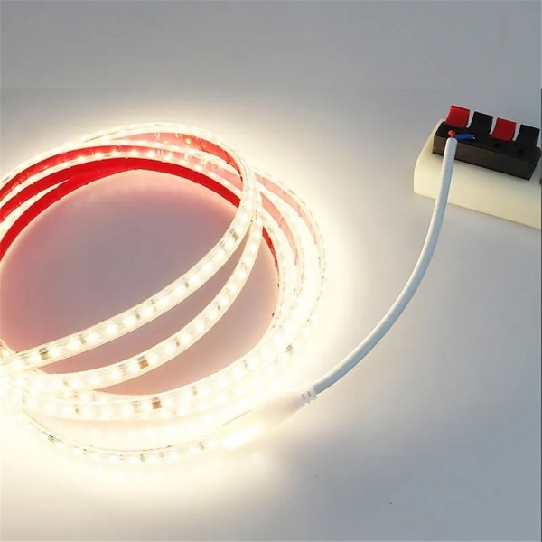 AC220V-240V LED Strip NO Need Driver IP65 Waterproof 3000K 4000K 6000K 2835 120Leds/M Flexible Ribbon Rope Tape Light AC220V-240V LED Strip NO Need Driver IP65 Waterproof 3000K 4000K 6000K 2835 120Leds/M Flexible Ribbon Rope Tape Light