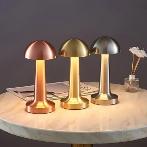 Nordic Modern Mushroom Table Lamp with Iron Touch Switch LED Bedside Lamp for Living Room Bedroom Study Room and Home Office