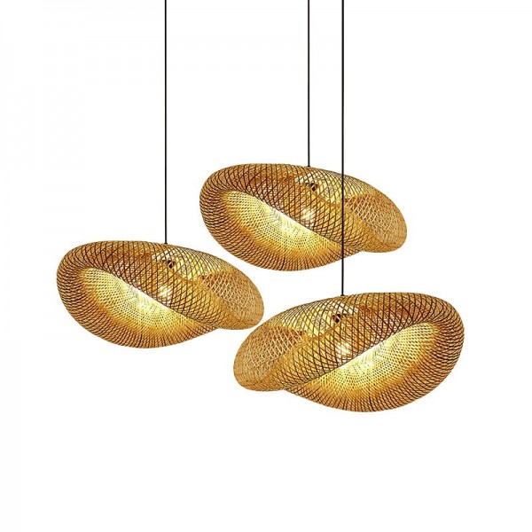 Bamboo Chandelier Retro Rattan 60cm E26/E27 Chandelier Ceiling Lighting is Applicable to Living Room Bedroom Restaurant Cafe Bar Restaurant Club 110-240V Bamboo Chandelier Retro Rattan 60cm E26/E27 Chandelier Ceiling Lighting is Applicable to Living Room Bedroom Restaurant Cafe Bar Restaurant Club 110-240V