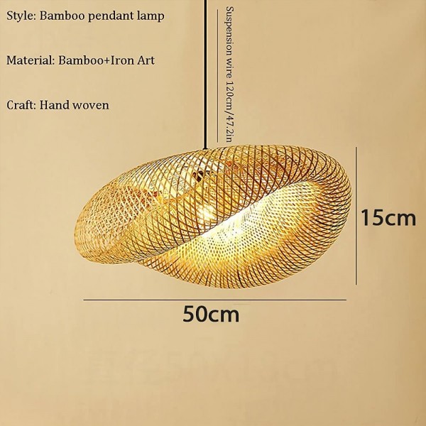 Bamboo Chandelier Retro Rattan 60cm E26/E27 Chandelier Ceiling Lighting is Applicable to Living Room Bedroom Restaurant Cafe Bar Restaurant Club 110-240V Bamboo Chandelier Retro Rattan 60cm E26/E27 Chandelier Ceiling Lighting is Applicable to Living Room Bedroom Restaurant Cafe Bar Restaurant Club 110-240V
