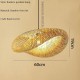 Bamboo Chandelier Retro Rattan 60cm E26/E27 Chandelier Ceiling Lighting is Applicable to Living Room Bedroom Restaurant Cafe Bar Restaurant Club 110-240V Bamboo Chandelier Retro Rattan 60cm E26/E27 Chandelier Ceiling Lighting is Applicable to Living Room Bedroom Restaurant Cafe Bar Restaurant Club 110-240V