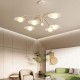 Modern LED Chandelier Lighting Lamp 6/8 Head 3 Color White Metal Glass Indoor Fixture Light for Living Room Bedroom 110-240V Modern LED Chandelier Lighting Lamp 6/8 Head 3 Color White Metal Glass Indoor Fixture Light for Living Room Bedroom 110-240V