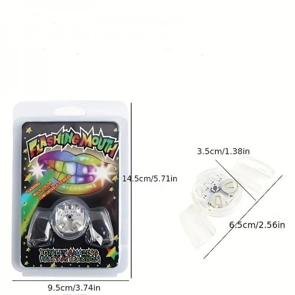 Flashing Mouth Glow Tooth Funny LED Light Kids Children Light-up Toys Flashing Flash Brace Mouth Guard Piece Glow Party Supplies Flashing Mouth Glow Tooth Funny LED Light Kids Children Light-up Toys Flashing Flash Brace Mouth Guard Piece Glow Party Supplies