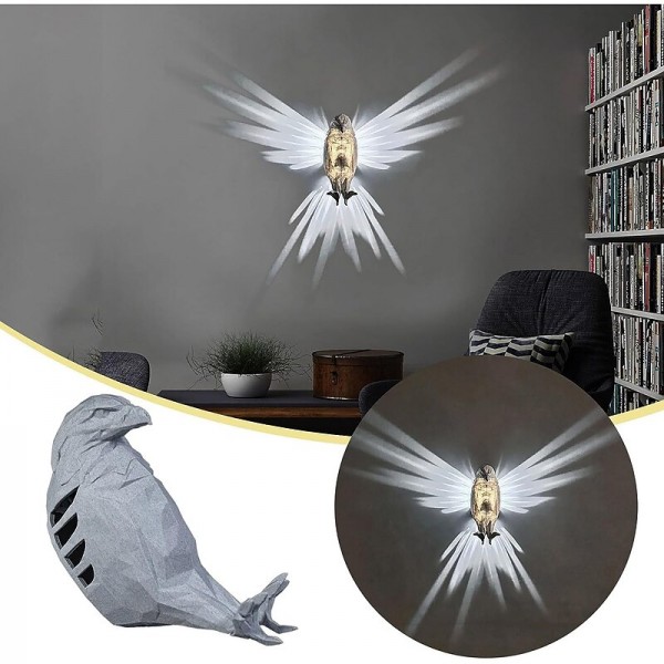 3D Animals LED Wall Owl Sleep Light Night Wall Light Bald Eagle Lion Wall Light AA Battery Plug into Wall for Stairway Hallway Kitchen Resin Craft 3D Animals LED Wall Owl Sleep Light Night Wall Light Bald Eagle Lion Wall Light AA Battery Plug into Wall for Stairway Hallway Kitchen Resin Craft