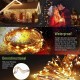 Outdoor Solar String Lights, Solar Powered Fairy Lights With 8 Modes Waterproof Decoration Copper Wire Lights For Patio Yard Trees Christmas Wedding Party