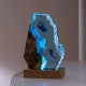 Manta Rays and Couple Diver Resin Night Light Mermaid Whale Office Desktop Art Ornaments Shipwreck Octopus Christmas Gift Solid Wood Resin Night Lamp