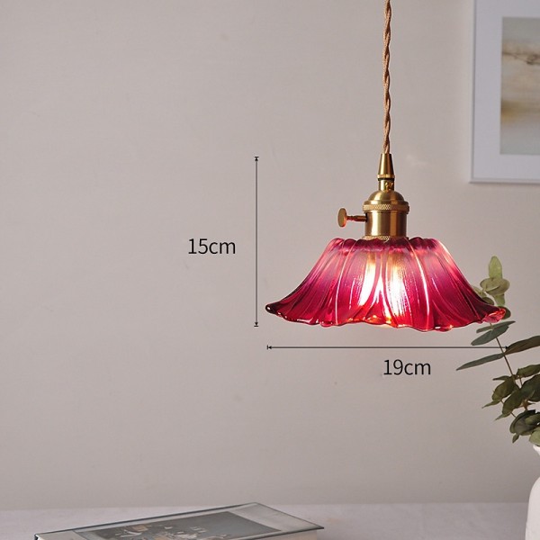 Glass Pendant Light Kitchen Island Lighting Fixture, Purple Flower Glass Shade Style Drop Ceiling Lamp, Dining Room Bedroom Bar Rustic E27 Hanging Chandelier Glass Pendant Light Kitchen Island Lighting Fixture, Purple Flower Glass Shade Style Drop Ceiling Lamp, Dining Room Bedroom Bar Rustic E27 Hanging Chandelier