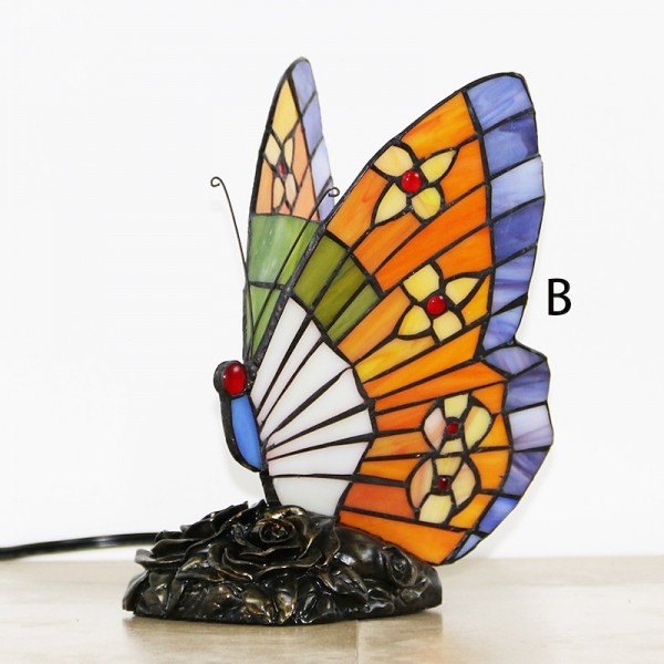 Butterfly Stained Glass Table Lamp Retro Style Table Lamp Night Light Perfect for House Warming Gift Butterfly Stained Glass Table Lamp Retro Style Table Lamp Night Light Perfect for House Warming Gift
