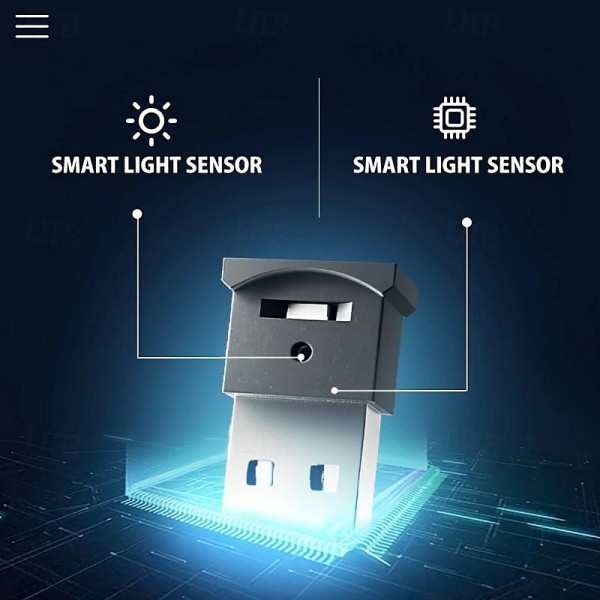 1 Pc Mini USB LED Light, Car Interior LED RGB Lighting 5V Smart USB LED Atmosphere Light Laptop Decoration Night Lamp Adjustable Brightness 8 Colors 1 Pc Mini USB LED Light, Car Interior LED RGB Lighting 5V Smart USB LED Atmosphere Light Laptop Decoration Night Lamp Adjustable Brightness 8 Colors
