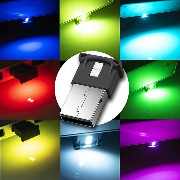 1 Pc Mini USB LED Light, Car Interior LED RGB Lighting 5V Smart USB LED Atmosphere Light Laptop Decoration Night Lamp Adjustable Brightness 8 Colors 1 Pc Mini USB LED Light, Car Interior LED RGB Lighting 5V Smart USB LED Atmosphere Light Laptop Decoration Night Lamp Adjustable Brightness 8 Colors