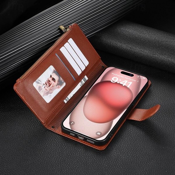 Phone Case For iPhone 15 Pro Max Plus iPhone 14 13 12 11 Pro Max Plus Mini SE Back Cover with Stand Holder Magnetic Zipper Retro TPU PU Leather Phone Case For iPhone 15 Pro Max Plus iPhone 14 13 12 11 Pro Max Plus Mini SE Back Cover with Stand Holder Magnetic Zipper Retro TPU PU Leather