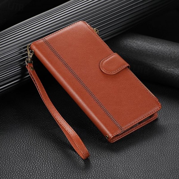 Phone Case For iPhone 15 Pro Max Plus iPhone 14 13 12 11 Pro Max Plus Mini SE Back Cover with Stand Holder Magnetic Zipper Retro TPU PU Leather Phone Case For iPhone 15 Pro Max Plus iPhone 14 13 12 11 Pro Max Plus Mini SE Back Cover with Stand Holder Magnetic Zipper Retro TPU PU Leather