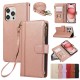 Phone Case For iPhone 15 Pro Max Plus iPhone 14 13 12 11 Pro Max Plus Mini SE Back Cover with Stand Holder Magnetic Zipper Retro TPU PU Leather Phone Case For iPhone 15 Pro Max Plus iPhone 14 13 12 11 Pro Max Plus Mini SE Back Cover with Stand Holder Magnetic Zipper Retro TPU PU Leather