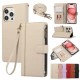 Phone Case For iPhone 15 Pro Max Plus iPhone 14 13 12 11 Pro Max Plus Mini SE Back Cover with Stand Holder Magnetic Zipper Retro TPU PU Leather Phone Case For iPhone 15 Pro Max Plus iPhone 14 13 12 11 Pro Max Plus Mini SE Back Cover with Stand Holder Magnetic Zipper Retro TPU PU Leather