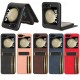 Phone Case For Samsung Galaxy Z Flip 5 Flip Cover Card Slot Shockproof Retro PC PU Leather Phone Case For Samsung Galaxy Z Flip 5 Flip Cover Card Slot Shockproof Retro PC PU Leather