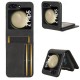 Phone Case For Samsung Galaxy Z Flip 5 Flip Cover Card Slot Shockproof Retro PC PU Leather Phone Case For Samsung Galaxy Z Flip 5 Flip Cover Card Slot Shockproof Retro PC PU Leather