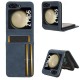 Phone Case For Samsung Galaxy Z Flip 5 Flip Cover Card Slot Shockproof Retro PC PU Leather Phone Case For Samsung Galaxy Z Flip 5 Flip Cover Card Slot Shockproof Retro PC PU Leather