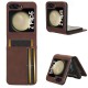 Phone Case For Samsung Galaxy Z Flip 5 Flip Cover Card Slot Shockproof Retro PC PU Leather Phone Case For Samsung Galaxy Z Flip 5 Flip Cover Card Slot Shockproof Retro PC PU Leather