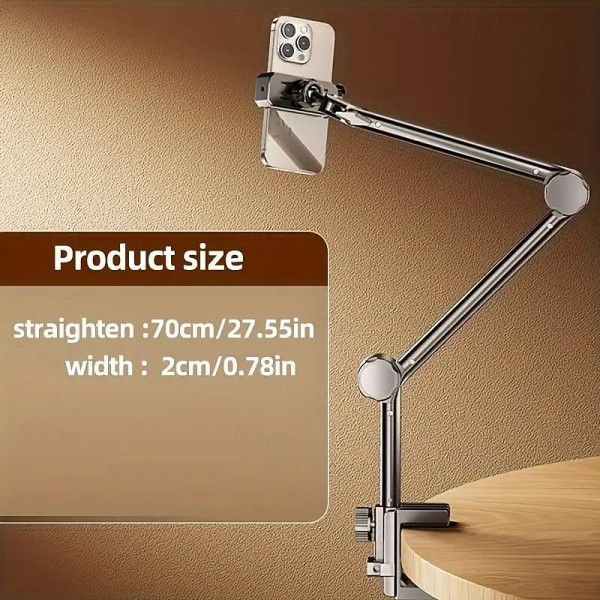 Metal Cantilever Mobile Phone Stand Telescopic Folding Desktop Live Overhead Shooting Stand Bed And Bed Catch-up Drama Metal Cantilever Mobile Phone Stand Telescopic Folding Desktop Live Overhead Shooting Stand Bed And Bed Catch-up Drama