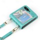 Phone Case For Samsung Galaxy Z Flip 5 Flip Cover with Lanyard Card Slot Shockproof Retro PC PU Leather