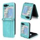Phone Case For Samsung Galaxy Z Flip 5 Flip Cover with Lanyard Card Slot Shockproof Retro PC PU Leather