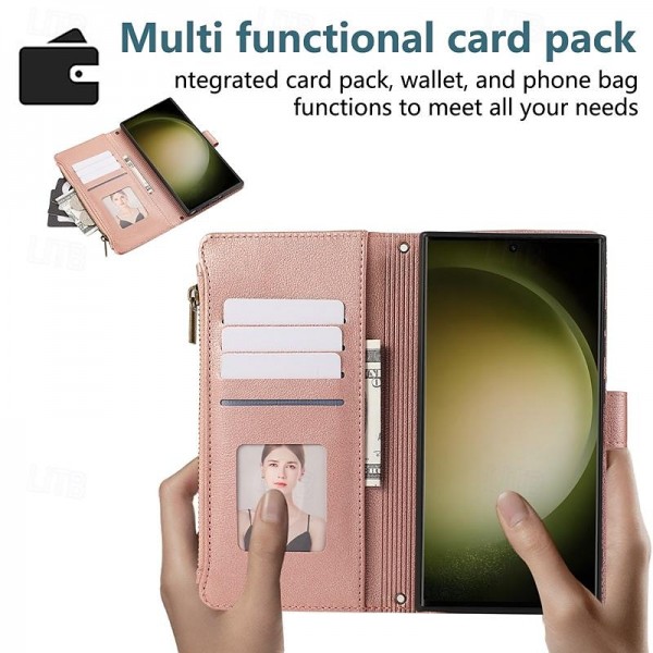 Phone Case For Samsung Galaxy S24 S23 S22 S21 Ultra Plus A55 A35 A25 A15 5G A54 A34 A14 S20 Plus S20 Ultra S20 A53 A33 A23 A13 S20 FE Wallet Case with Stand Holder Magnetic Zipper Retro TPU PU Leather Phone Case For Samsung Galaxy S24 S23 S22 S21 Ultra Plus A55 A35 A25 A15 5G A54 A34 A14 S20 Plus S20 Ultra S20 A53 A33 A23 A13 S20 FE Wallet Case with Stand Holder Magnetic Zipper Retro TPU PU Leather
