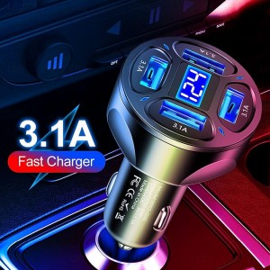 Charging Station 66 W Output Power 4 Port Multi USB Charger Station CE Certified Universal 4 in 1 LED Screen For Apple Watch Universal Cellphone