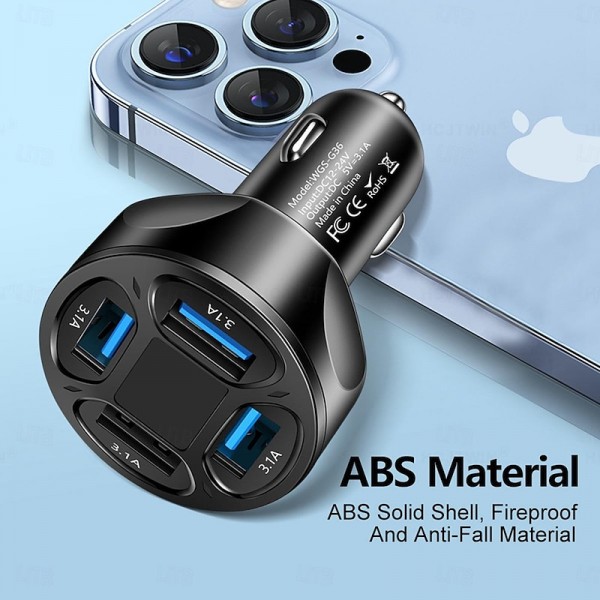 Charging Station 66 W Output Power 4 Port Multi USB Charger Station CE Certified Universal 4 in 1 LED Screen For Apple Watch Universal Cellphone Charging Station 66 W Output Power 4 Port Multi USB Charger Station CE Certified Universal 4 in 1 LED Screen For Apple Watch Universal Cellphone