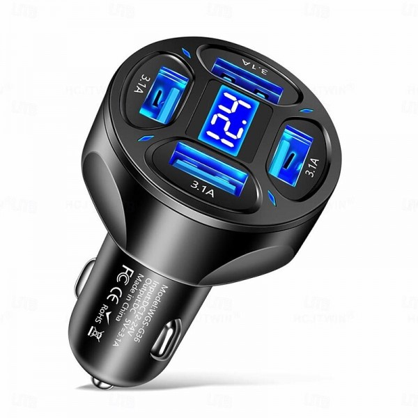 Charging Station 66 W Output Power 4 Port Multi USB Charger Station CE Certified Universal 4 in 1 LED Screen For Apple Watch Universal Cellphone Charging Station 66 W Output Power 4 Port Multi USB Charger Station CE Certified Universal 4 in 1 LED Screen For Apple Watch Universal Cellphone