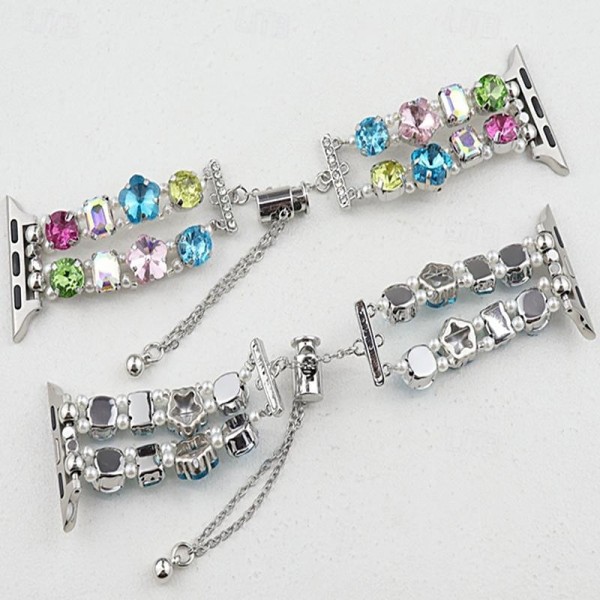 Jewelry Bracelet Compatible with Apple Watch band 38mm 40mm 41mm 42mm 44mm 45mm 49mm Women Crystal Adjustable Alloy Rhinestone Strap Replacement Wristband for iwatch Ultra 2 Series 9 8 7 SE 6 5 4 3 2 Jewelry Bracelet Compatible with Apple Watch band 38mm 40mm 41mm 42mm 44mm 45mm 49mm Women Crystal Adjustable Alloy Rhinestone Strap Replacement Wristband for iwatch Ultra 2 Series 9 8 7 SE 6 5 4 3 2