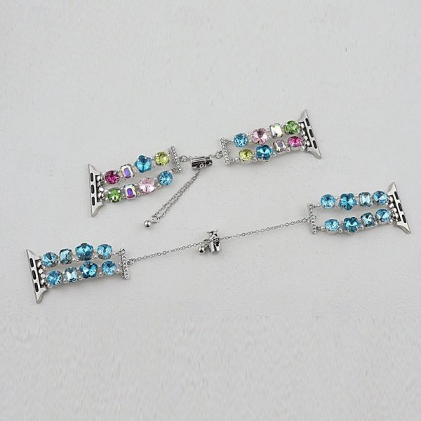 Jewelry Bracelet Compatible with Apple Watch band 38mm 40mm 41mm 42mm 44mm 45mm 49mm Women Crystal Adjustable Alloy Rhinestone Strap Replacement Wristband for iwatch Ultra 2 Series 9 8 7 SE 6 5 4 3 2 Jewelry Bracelet Compatible with Apple Watch band 38mm 40mm 41mm 42mm 44mm 45mm 49mm Women Crystal Adjustable Alloy Rhinestone Strap Replacement Wristband for iwatch Ultra 2 Series 9 8 7 SE 6 5 4 3 2