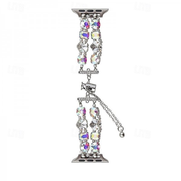 Jewelry Bracelet Compatible with Apple Watch band 38mm 40mm 41mm 42mm 44mm 45mm 49mm Women Crystal Adjustable Alloy Rhinestone Strap Replacement Wristband for iwatch Ultra 2 Series 9 8 7 SE 6 5 4 3 2 Jewelry Bracelet Compatible with Apple Watch band 38mm 40mm 41mm 42mm 44mm 45mm 49mm Women Crystal Adjustable Alloy Rhinestone Strap Replacement Wristband for iwatch Ultra 2 Series 9 8 7 SE 6 5 4 3 2