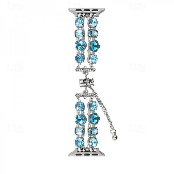 Jewelry Bracelet Compatible with Apple Watch band 38mm 40mm 41mm 42mm 44mm 45mm 49mm Women Crystal Adjustable Alloy Rhinestone Strap Replacement Wristband for iwatch Ultra 2 Series 9 8 7 SE 6 5 4 3 2 Jewelry Bracelet Compatible with Apple Watch band 38mm 40mm 41mm 42mm 44mm 45mm 49mm Women Crystal Adjustable Alloy Rhinestone Strap Replacement Wristband for iwatch Ultra 2 Series 9 8 7 SE 6 5 4 3 2