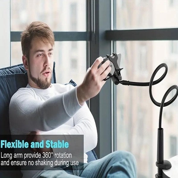 Mobile Phone Lazy Stand Bedside TV Live Tablet Computer Double Chuck Spiral Base Desktop Phone Stand Mobile Phone Lazy Stand Bedside TV Live Tablet Computer Double Chuck Spiral Base Desktop Phone Stand